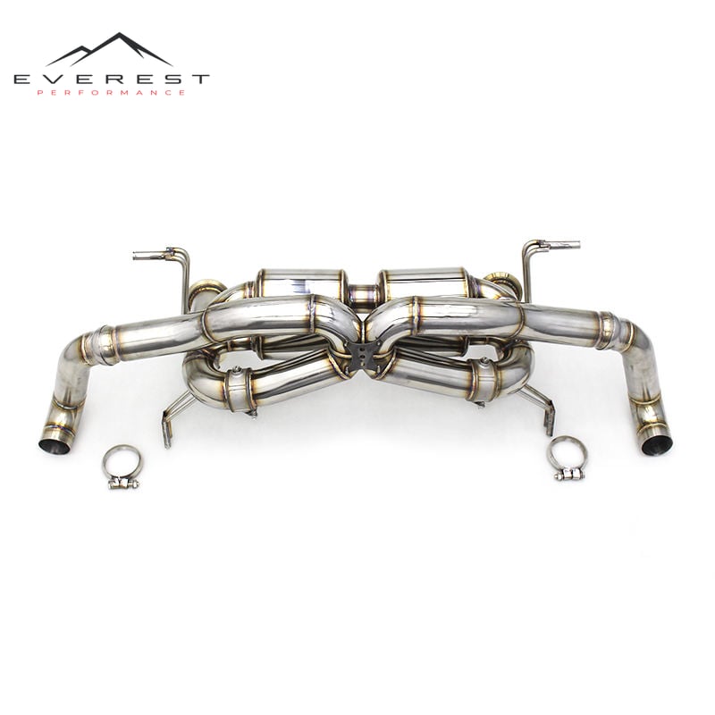 Catback Racing Car Exhaust for Audi R8 V10 5.2 2008-2016 Stainless Steel Pipes Muffler Vacuum Valve Dual Outlet