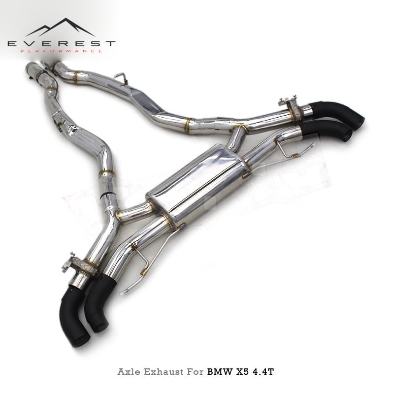 Racing Sport Valve Rear Muffler Axle Exhaust Back for BMW X5 G05 4.4T Stainless Steel 1.5mm Exhaust Pipe Enhanced Sound Silencer