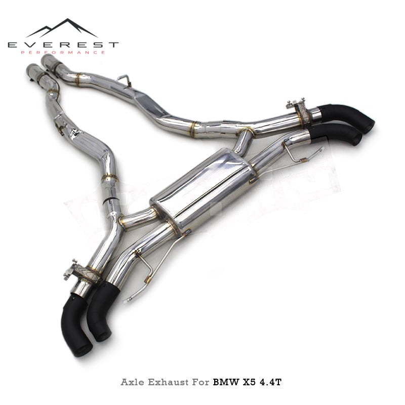 Racing Sport Valve Rear Muffler Axle Exhaust Back for BMW X5 G05 4.4T Stainless Steel 1.5mm Exhaust Pipe Enhanced Sound Silencer