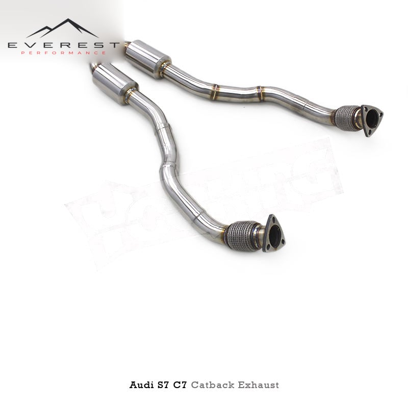 SS304L Exhaust Pipe System for Audi S4/S5 B8 B8.5 3.0T 2013-2019 Electric Valve Catback Exhaust System