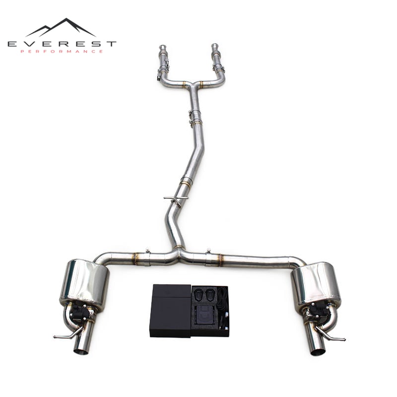 Exhaust Pipes Catback for Mercedes-Benz C43 AMG 3.0 2020-2024 Stainless Steel Muffler Valvetronic Dual Outlet