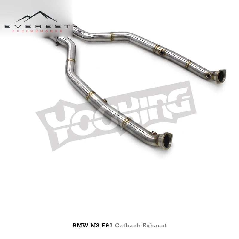 Stainless Steel Valvetronic Catback Exhaust Pipe for BMW M3 E90 E92 E93 4.0L V8 2007-2013 Muffler Exhaust Pipe with X Pipe