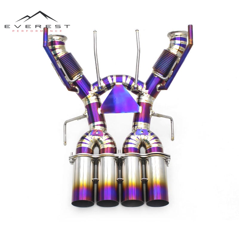 Car Exhaust Catback for McLaren 765LT Titanium Pipe Exhaust High Performance Car Exhaust System