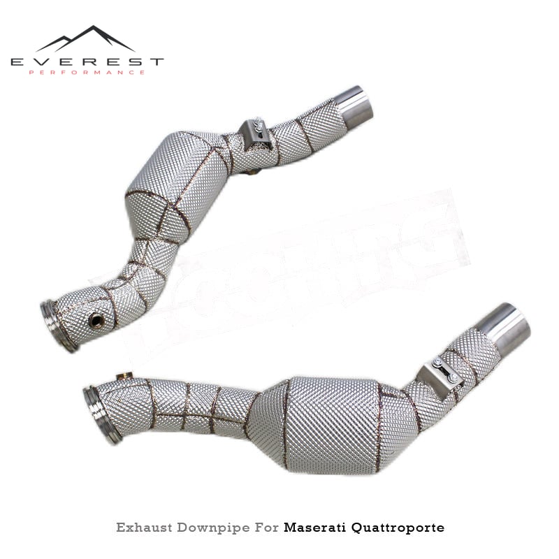 Upgrade Exhaust System for Maserati Quattroporte 3.0T 2013-2018 Direct Plug 100/200/300cell Catalyst Downpipe