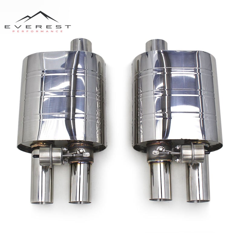 Racing 2.5 Inches 3.0inch Stainless Steel Universal Valved Muffler for Various Models Vacuum Exhaust Racing Car Exhaust