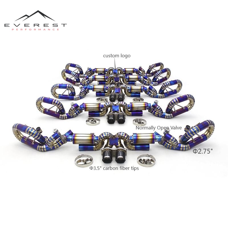 Performance Muffler Catback for Porsche 911 991 991.1 991.2 GT3/RS Vacuum Titanium Exhaust Pipe Auto Escape Parts Exhaust System