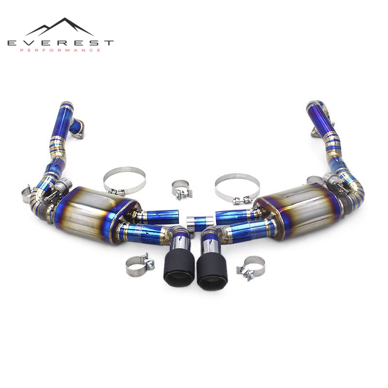 Custom Catback Exhaust for Porsche Cayman 981 2.7 3.4 2013-2015 Performance Car Titanium Pipe Muffler Valve Exhaust System