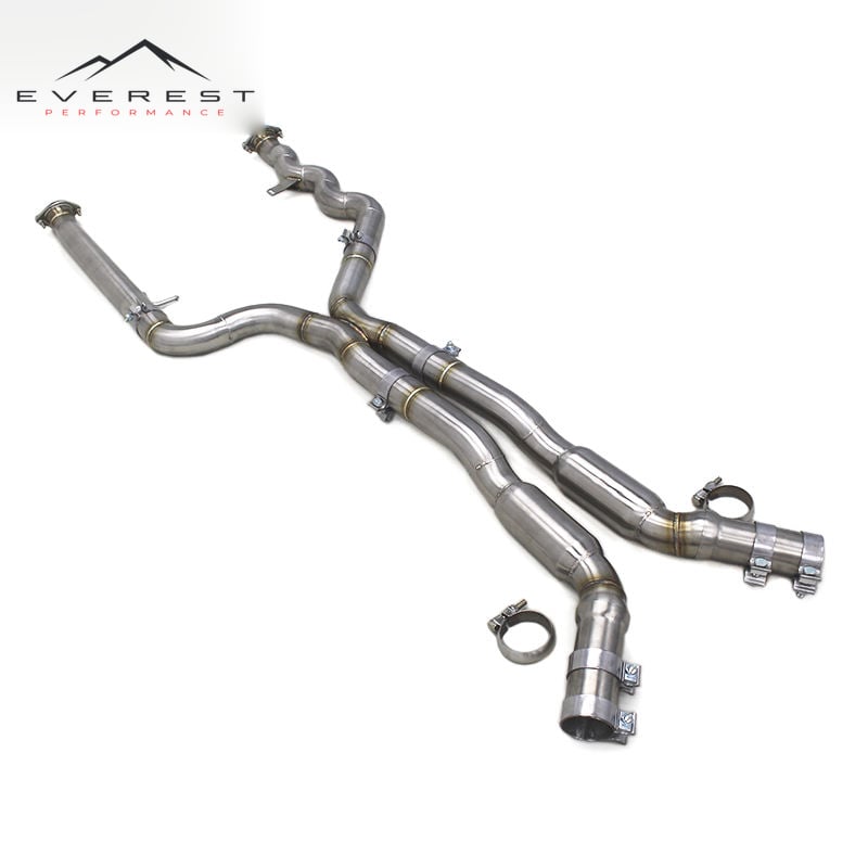 Auto Exhaust System G87 Midpipe Tuning Exhaust Dual Mid Pipe for BMW M2 G87 3.0T 2023+ Stainless Steel Exhaust Pipes
