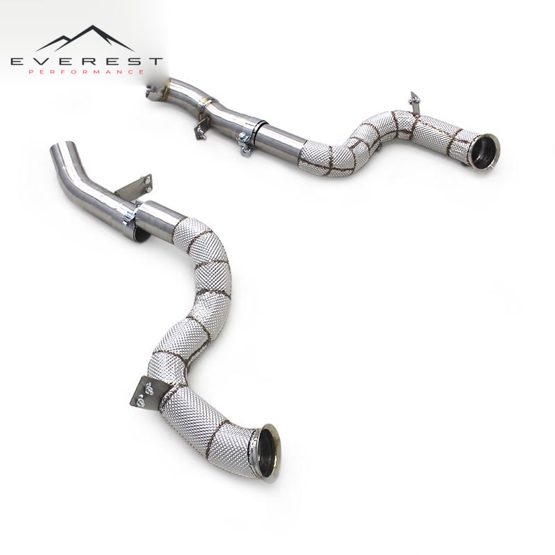Custom Straight Downpipe for Mercedes-Benz GLC63 AMG 4.0T 2016-2022 Escape Exhaust System Stainless Steel Header Pipe Muffler