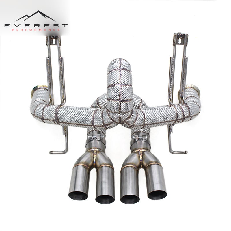 Racing Axle Exhaust System With Heat Shield for Lamborghini Aventador LP700/LP750SV 6.5L 2011-2016 Stainless Steel No Valve Pipe