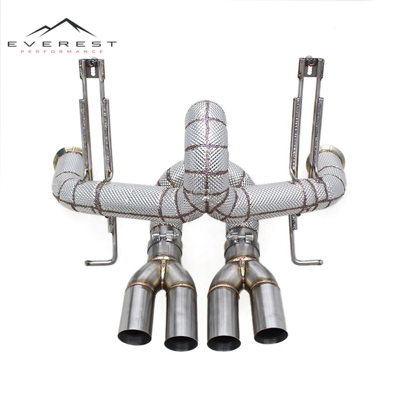 Racing Axle Exhaust System With Heat Shield for Lamborghini Aventador LP700/LP750SV 6.5L 2011-2016 Stainless Steel No Valve Pipe