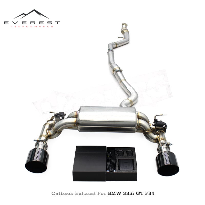 Racing SS304 Valvetronic Catback Exhaust Pipes for BMW 335i/340i GT F30/F31/F34 3.0T 2012-2016 With Valved Muffler Exhaust