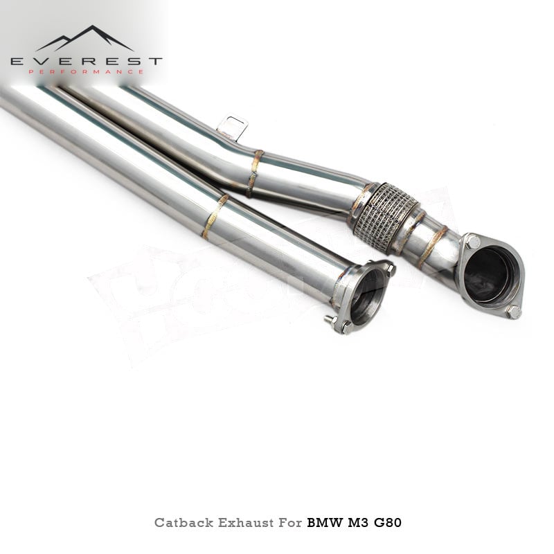 Custom Valved Sport Catback Exhaust for BMW M2/M3/M4 G87/G80/G82 3.0T 2020-2026 Equal Length Midpipe Z Pipe with Resonators