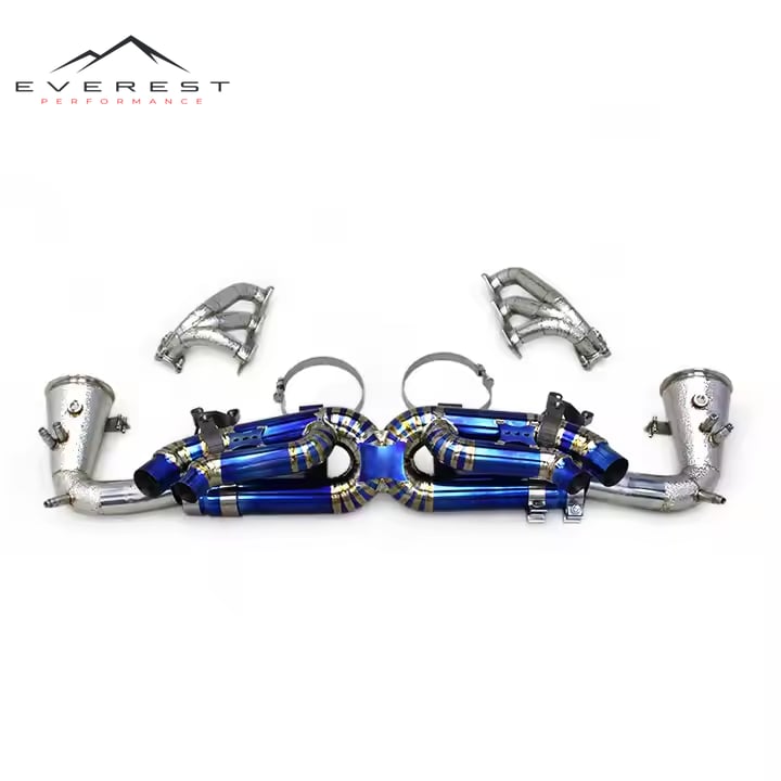 Auto Exhaust Pipes for Porsche 911 992 3.0T 2020-2024 Titanium Catback SUS304 Manifold Downpipe Enhanced Power