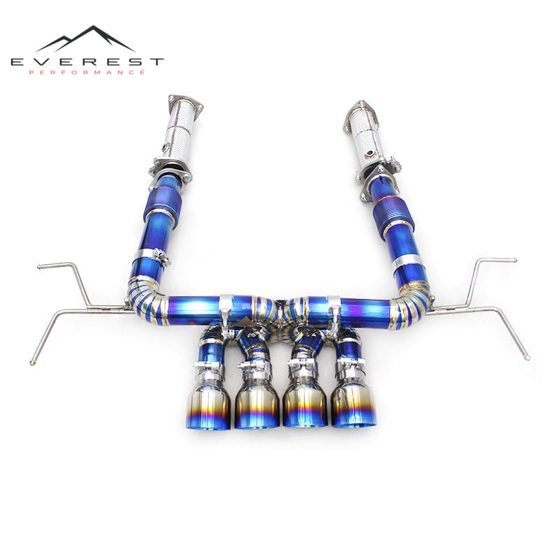 Titanium Catback for Chevrolet Corvette C8 Z06 2019-2025 Downpipe Exhaust Pipe SUS304 Free Flow Pipe