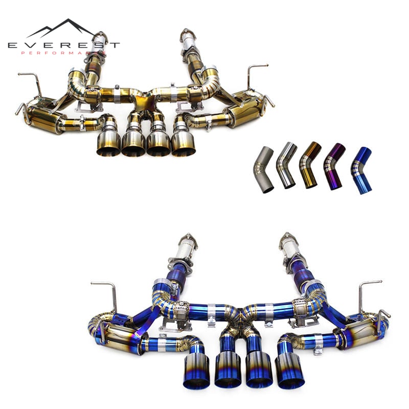 Titanium Exhaust Pipe System for Chevrolet Corvette C8 Z06 2019-2025 Straight Through Downpipe Lightweight Performance