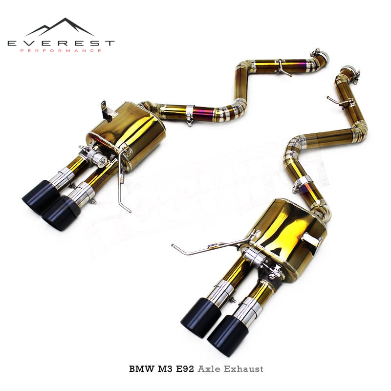 Racing Titanium Rear Exhaust for BMW M3 E90/E92/E93 4.0L 2008-2013 Valved Exhaust Pipe Muffler Axle Back Exhaust System