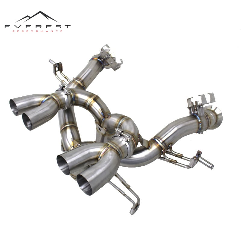 Race Straight-through Rear Muffler Section for Lamborghini Revuelto V12 6.5L 2023-2025 Stainless Steel Supersport Axle Back