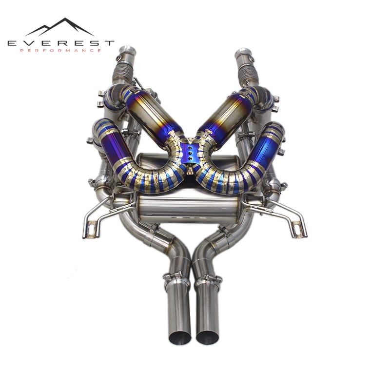 Titanium Exhaust Pipe System for Lamborghini Murcielago LP640 V12 6.2 2007-2010 Muffler Catback Resonator