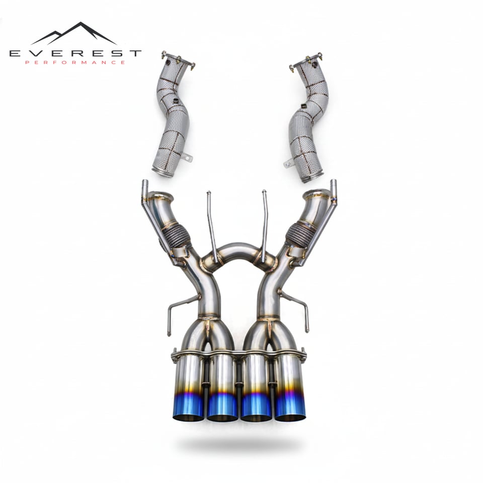 Custom Complete Exhaust System for McLaren 765LT 2020+ Supersport Car Stainless Steel Header Downpipe Catback Muffler