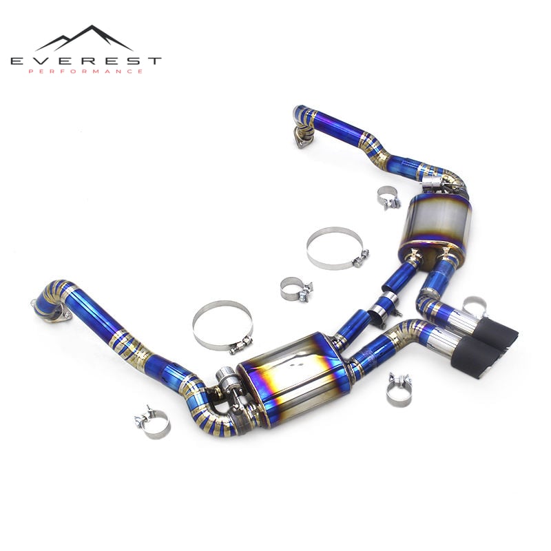 Titanium Catback Exhaust for Porsche Cayman 981 2.7 3.4 2013-2015 Performance Exhaust Control Valve Car Exhaust System