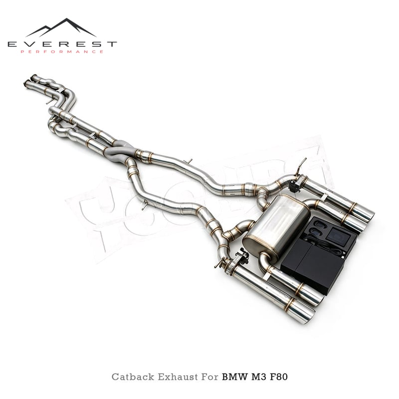 Custom Stainless Steel Valvetronic Exhaust System for BMW M3 F80 M4 F82 3.0T 2014-2019 Equal Length Mid Pipe with Z Pipe