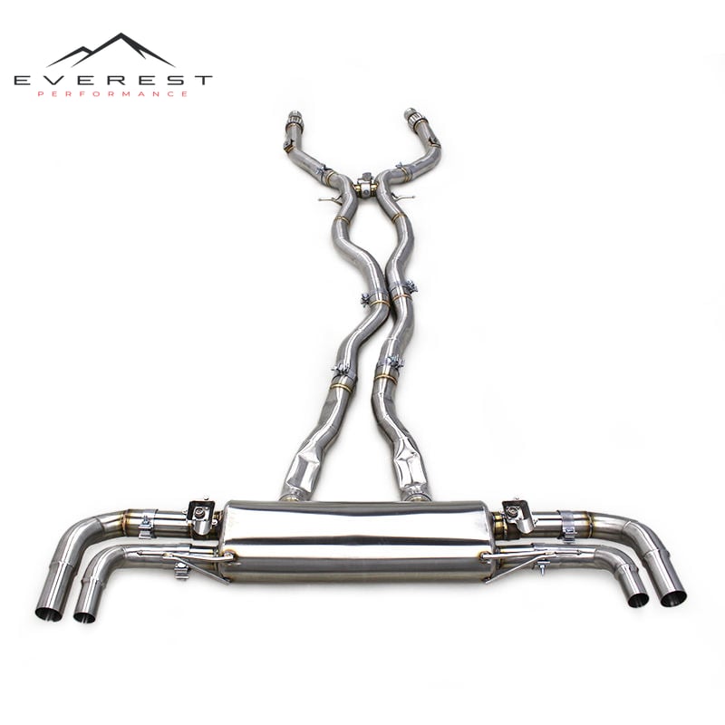 Catback Exhaust for Mercedes-Benz GLE63 AMG W166 4.0T 5.5T 2015-2022 Stainless Steel Muffler Valve Exhaust System