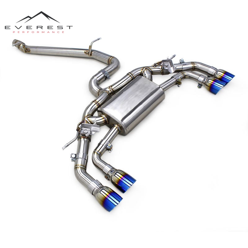 Valves Exhaust Pipes for VW GOLF 7/MK7/R/7R 2.0T 2014-2020 Stainless Steel Catback Muffler Modified Sounds