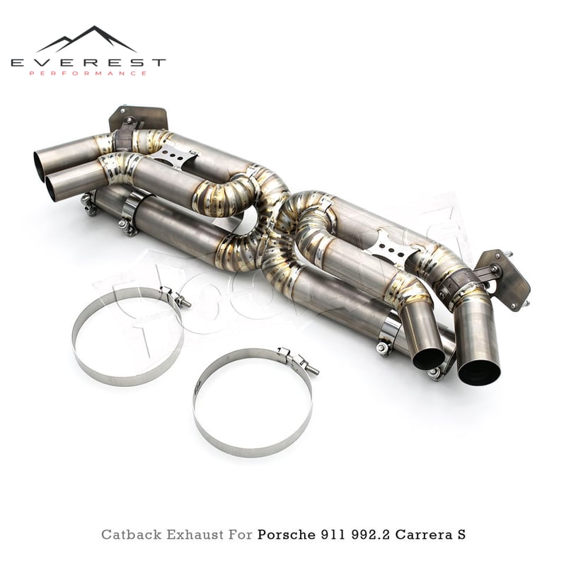 Titanium Exhaust Catback for Porsche 911 992/992.1/992.2 Turbo/Carrera 3.0T 2019-2025 Racing Valvetronic Exhaust System