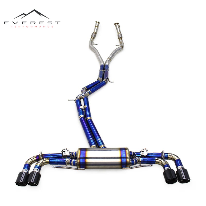 Custom Exhaust System for Porsche Cayenne GTS 4.0T 2019-2024 Titanium Valved Catback SUS304 Header Downpipe