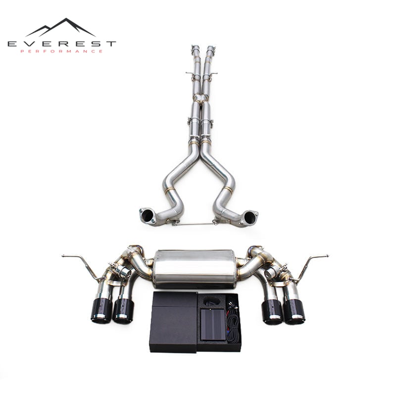 Stainless Steel X Pipe Exhaust Valved Catback for 2020-2024 Land Rover Defender V8 5.0T