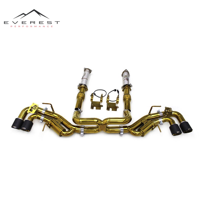 Racing SS304 Valved 3 Inches Exhaust Catback for Chevrolet Corvette C8 Z51 Stingray 2019-2024 Valved Muffler Exhaust Pipes