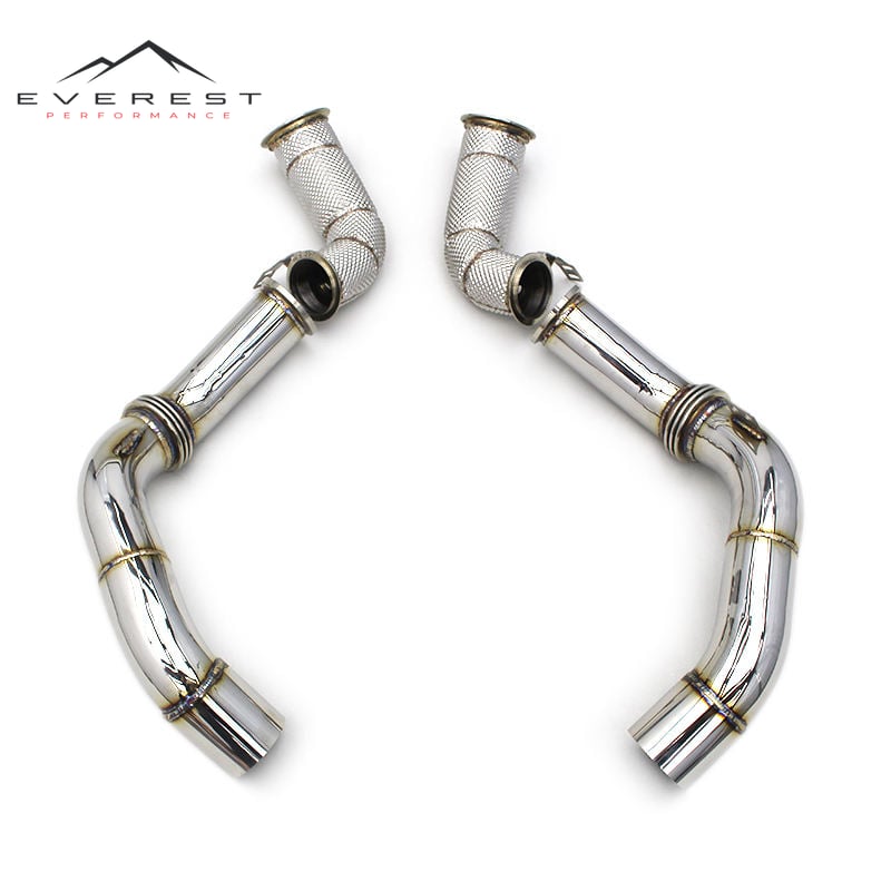 Stainless Steel Exhaust Pipe for BMW M5 F90 4.4T 2018-2022 Heat Insulation Exhaust Downpipes Car Exhaust System