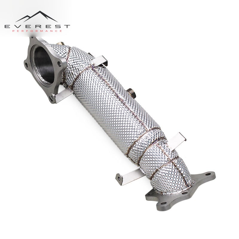 Custom Header Downpipe for Honda CIVIC Type R/Type-R FL5 2.0T 2015-2023 Car Part Escape SS304 Free Flow Pipe With Heat Shield