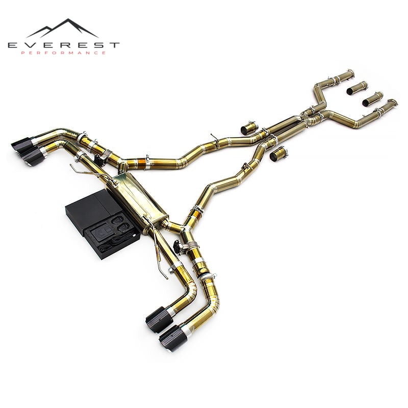 Titanium Exhaust Pipe System for BMW X5M/X6M F95/F96 4.4TT 2020-2024 High-performance Electronic Valve System Muffler