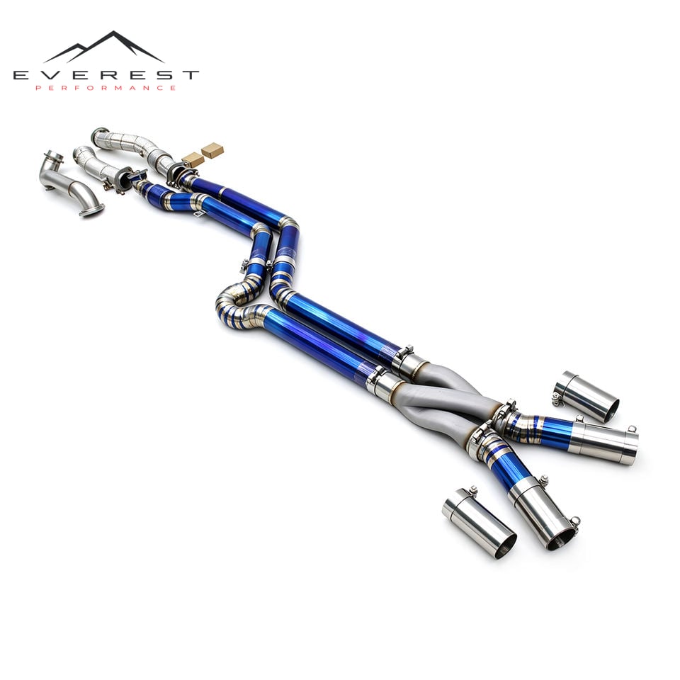 Replacement Downpipe Z Midpipe for BMW M2/M3/M4 G80/G82/G87 3.0T 2021-2026 2.75inch Titanium Lightweight Exhaust Pipe Test Pipe