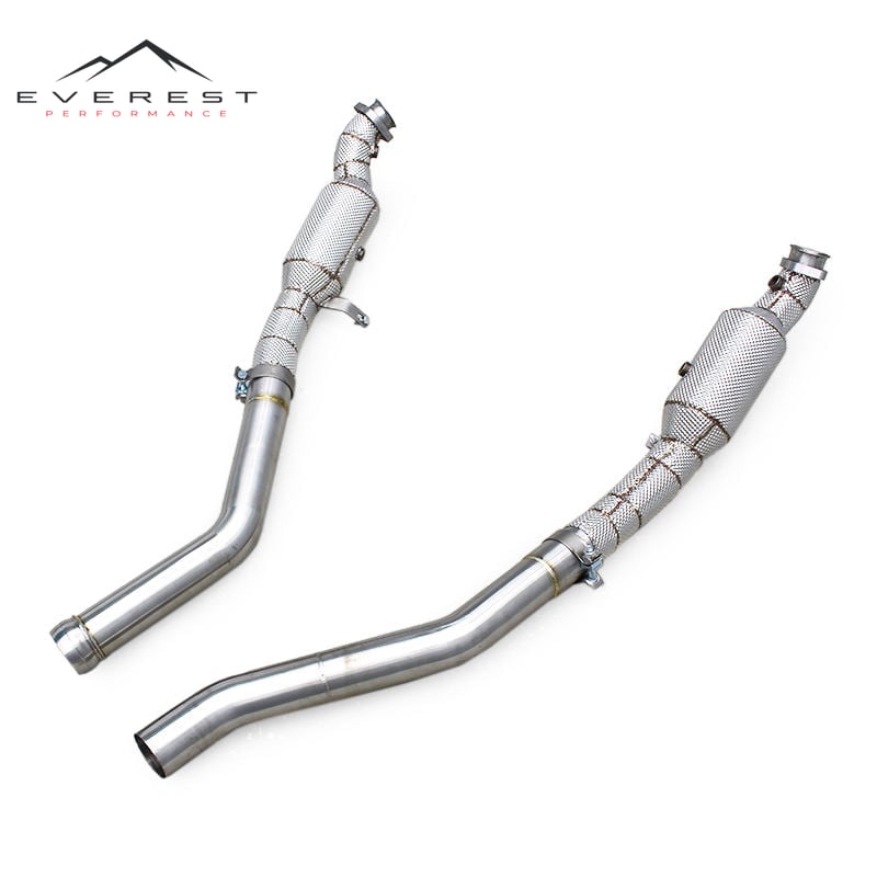 Turbo Downpipe for Mercedes-Benz ML63 AMG W164/M156 6.2L 2007-2011 Sport Cats Downpipe With Catalyst Street Header
