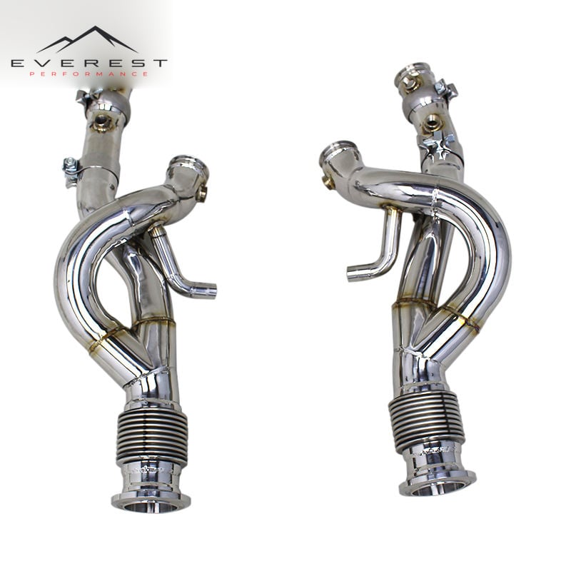 Exhaust Downpipe for Lamborghini Revuelto 6.5L V12 2023-2025 Stainless Steel Free Flow Pipe