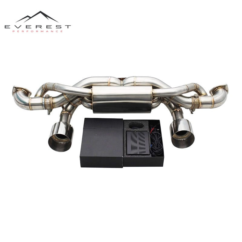 Direct Fitment Valved Exhaust for Porsche 718 Cayman GT4 RS 4.0L 2022-2025 Supersport X-pipe Sound Rear Muffler Section