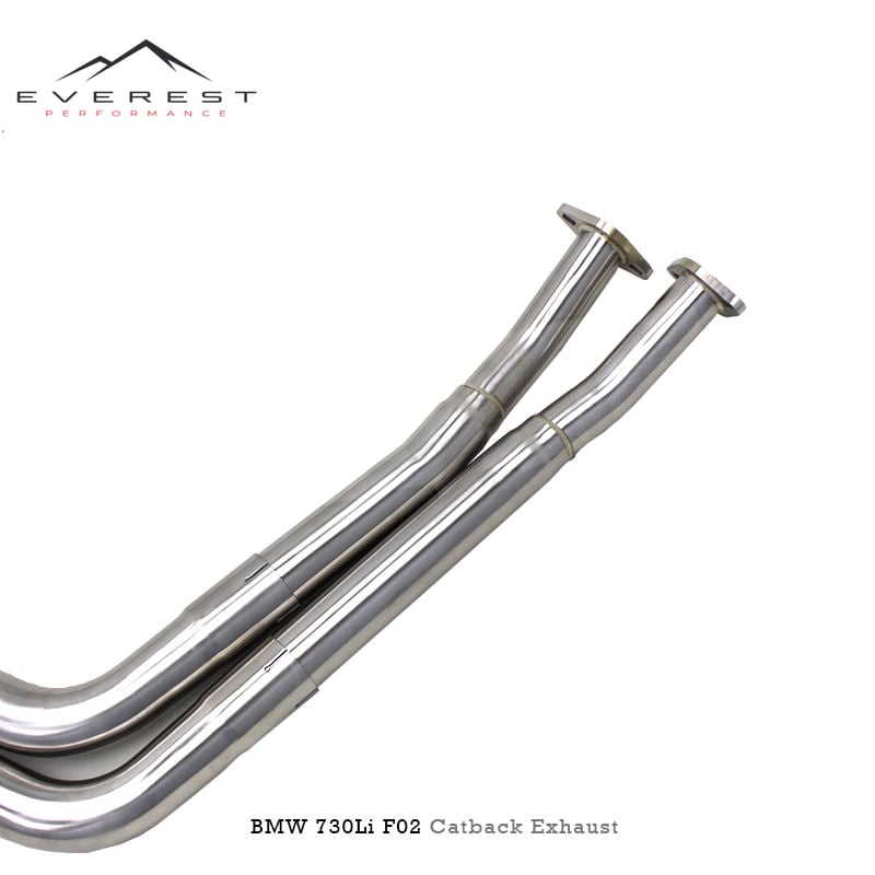 SS304L Exhaust Pipe System for BMW 730/740 F02 3.0T 2009-2015 Valvetronic Muffler Catback Exhaust System