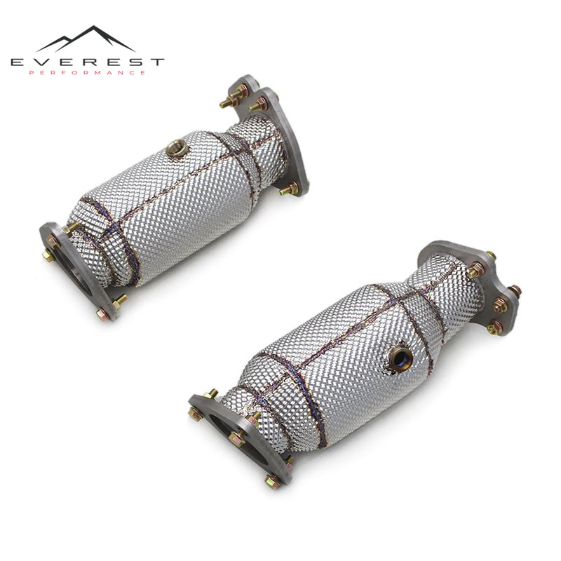 Catted Exhaust Downpipe for Chevrolet Corvette C8 2019-2023 Stainless Steel Exhaust Pipes
