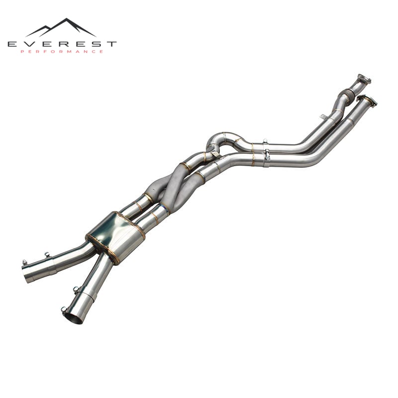 Racing Stainless Steel Exhaust Midpipe With Z Pipe for BMW M3/M4 G80/G82 M2/G87 S58 Engine 3.0T 2017-2026 Mid Pipe Exhaust Pipes