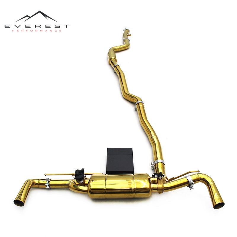 Catback Exhaust for BMW 730/740 G11/G12 2.0T/3.0T 2016-2022 Plating Gold Stainless Steel Exhaust Pipe Valve Muffler