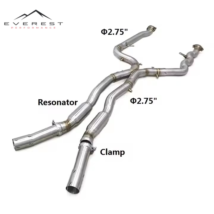 Equal Length Mid Pipe for BMW M3/M4 G80/G82 3.0T 2019+ Exhaust Muffler Stainless Steel Pipe With OPF Exhaust System