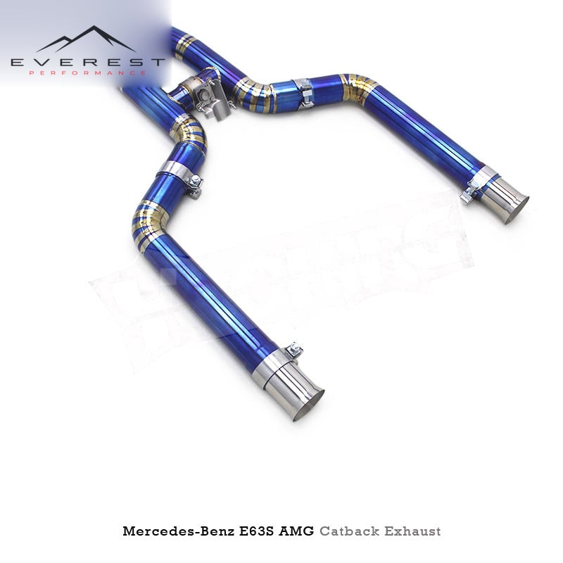 Titanium Exhaust Pipe System for Mercedes-Benz E63/E63S AMG W213 4.0TT 2016-2023 Valve Muffler Catback Exhaust