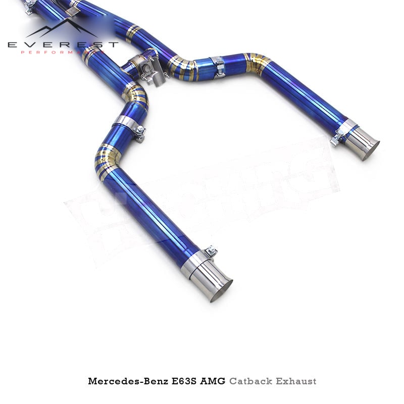 Titanium Exhaust Pipe System for Mercedes-Benz E63/E63S AMG W213 4.0TT 2016-2023 Valve Muffler Catback Exhaust