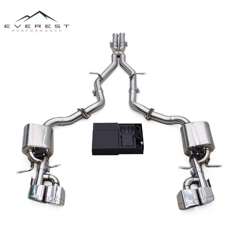 Valvetronic Exhaust System for Mercedes-Benz E63/E63S AMG W212 2008-2013 Stainless Steel Pipes Cat-back with Remote Control