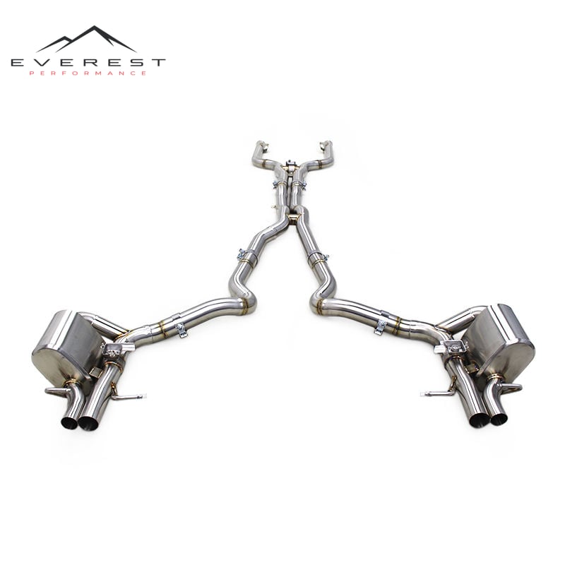 SS304 Exhaust Pipe System for Mercedes-Benz C63/C63S AMG W205 4.0T 2015-2020 Equipped with Valvetronic Muffler System