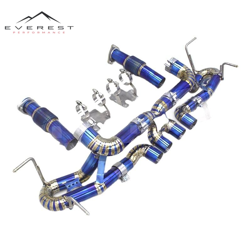 Auto Valvetronic Titanium Exhaust Pipes for Chevrolet Corvette C8 Z06 2019-2025 Titanium Catback System Sport Car Exhaust Pipe
