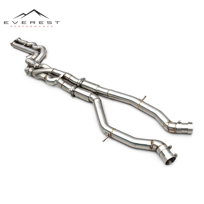 SUS304 2.5inch Z-Pipe Equal Length Exhaust MidPipe for BMW M3/M4 F80/F82/F83 S55 3.0T 2015-2017 63mm Middle Exhaust Pipe